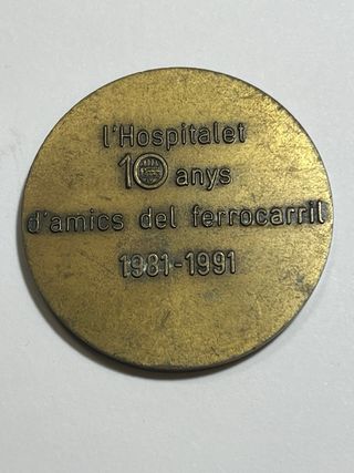 Ferrocarril de L'Hospitalet Medalla conmemorativa