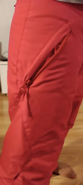Pantalón de esquí infantil rojo