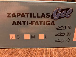 Zapatillas de casa Gel Anti-Fatiga Rojas