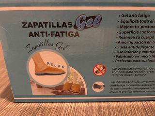 Zapatillas de casa Gel Anti-Fatiga Rojas