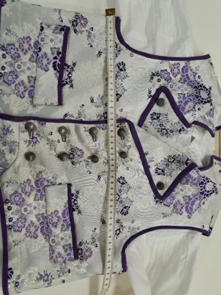 Traje Fallero Niño Morado y Blanco