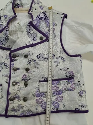 Traje Fallero Niño Morado y Blanco