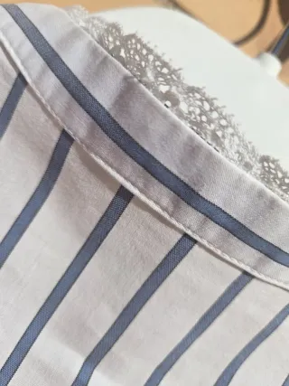 Camisa Cortefiel talla 44 a rayas azules