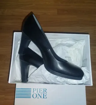 Zapatos de salón negros mujer