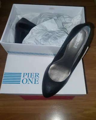 Zapatos de salón negros mujer