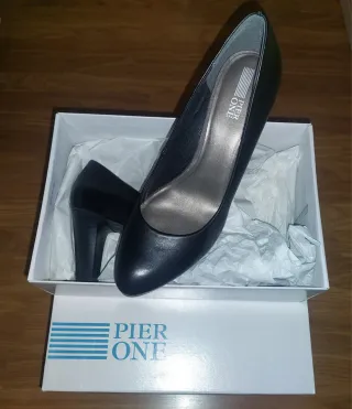 Zapatos de salón negros mujer