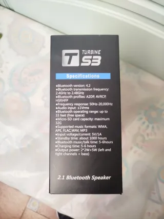 Altavoz Bluetooth Bluedio TS3 Dorado/Plateado