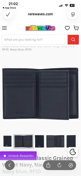 Cartera Hugo Boss Azul