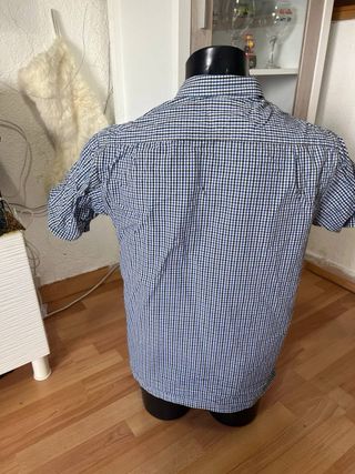 Camisa Tommy Hilfiger Cuadros Azul Talla L