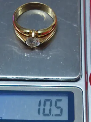 Anillo oro 18kt solitario brillante