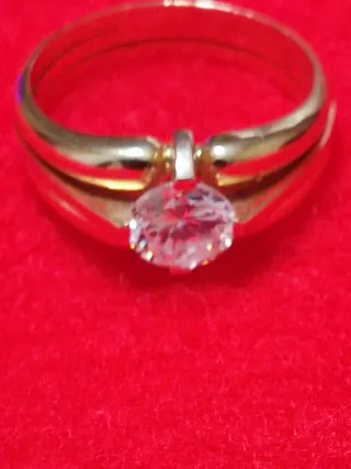 Anillo oro 18kt solitario brillante