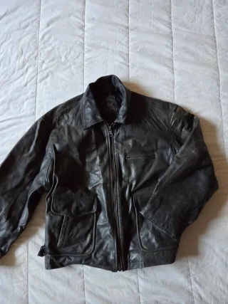 Giacca pelle stile bomber tg L