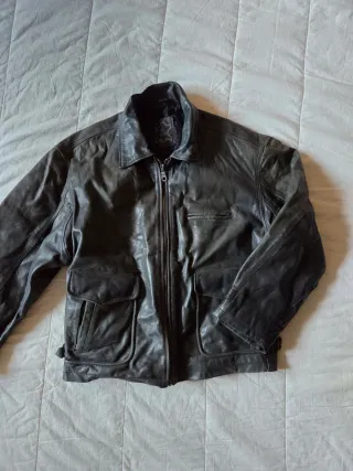 Giacca pelle stile bomber tg L