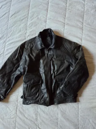 Giacca pelle stile bomber tg L