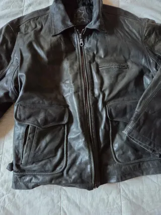 Giacca pelle stile bomber tg L