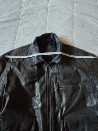 Giacca pelle stile bomber tg L