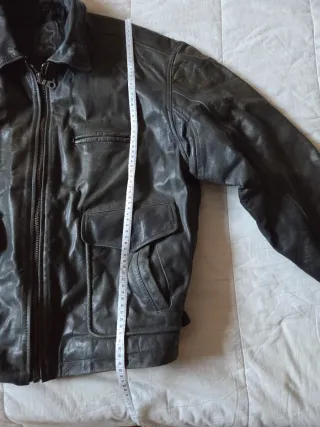 Giacca pelle stile bomber tg L