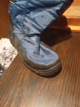 Botas de nieve hombre negras y azules