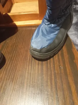 Botas de nieve hombre negras y azules