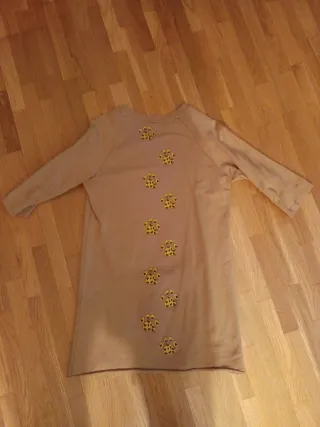 Vestido Anabel Lee beige estampado