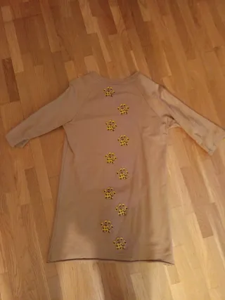 Vestido Anabel Lee beige estampado