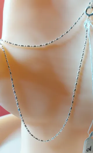 Cadena de Plata de Ley de 45cm