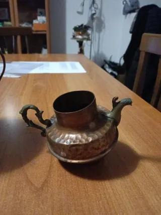 2 Contenitori in Rame Martellato