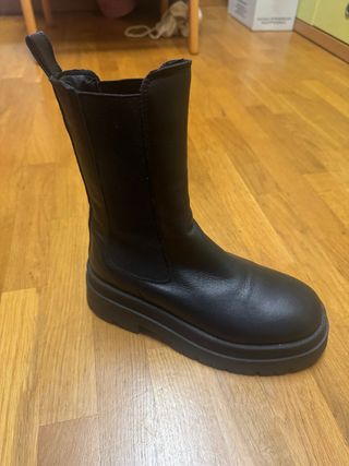 Botines negros plataforma