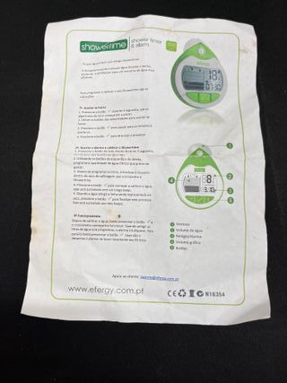Efergy Showertime - Poupança Água