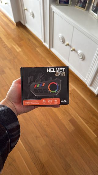 Casco de moto modular negro TALLA M