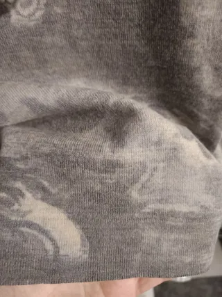 Jersey mujer cuello redondo estampado