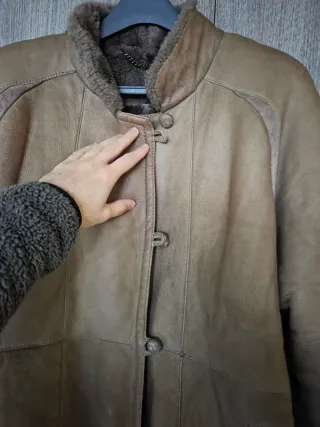 Cappotto shearling vintage lungo L