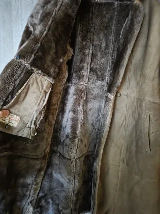 Cappotto shearling vintage lungo L