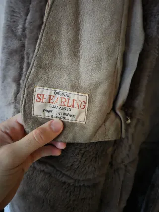 Cappotto shearling vintage lungo L