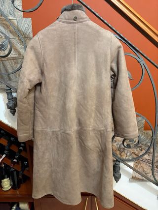 Cappotto Montone Shearling Vera Pelle Scamosciata