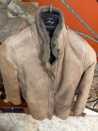 Cappotto Montone Shearling Vera Pelle Scamosciata