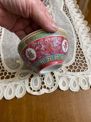 Cuenco grande y 2 pequeños porcelana chino