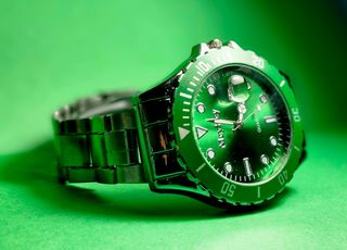 Reloj Meyley Elegante Verde y Plateado
