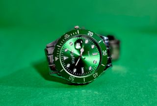 Reloj Meyley Elegante Verde y Plateado