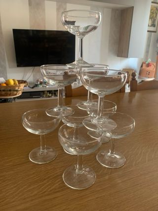 Set 9 Coppe Crostino Vintage Cristallo