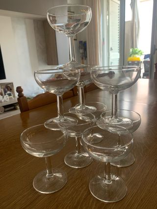 Set 9 Coppe Crostino Vintage Cristallo