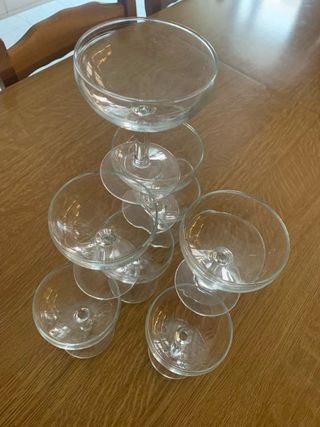 Set 9 Coppe Crostino Vintage Cristallo