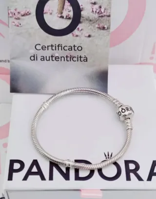 Pulsera Pandora 17cm Plata