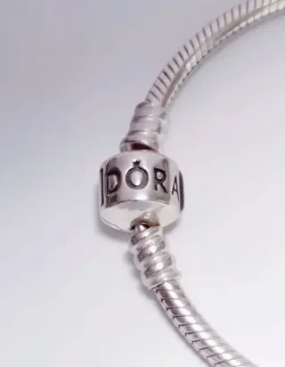 Pulsera Pandora 17cm Plata