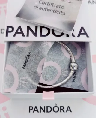 Pulsera Pandora 17cm Plata