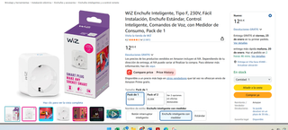 Enchufe Inteligente WiZ Tipo F