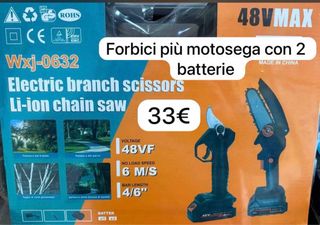 Forbici e motosega a batteria 48V