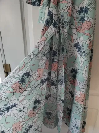 Vestido largo estampado floral