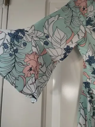 Vestido largo estampado floral