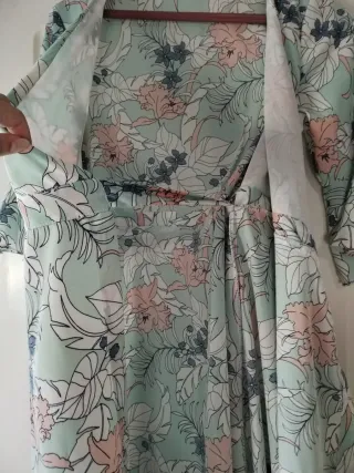 Vestido largo estampado floral